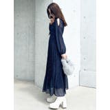 花柄プリーツティアードワンピース | MERCURYDUO | 詳細画像37