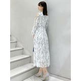 花柄プリーツティアードワンピース | MERCURYDUO | 詳細画像40