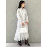 花柄プリーツティアードワンピース | MERCURYDUO | 詳細画像42