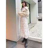 花柄プリーツティアードワンピース | MERCURYDUO | 詳細画像8