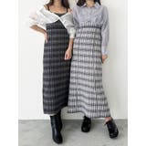 シャツドッキングジャガードニットワンピース | MERCURYDUO | 詳細画像2 