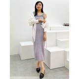 ラメシャギーカーデセットキャミニットワンピース | MERCURYDUO | 詳細画像8 