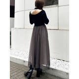 2WAYチュールニットドッキングワンピース | MERCURYDUO | 詳細画像14 