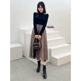 2WAYチュールニットドッキングワンピース | MERCURYDUO | 詳細画像25 