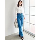 ハイウエストストレートストレッチデニム | MERCURYDUO | 詳細画像8 