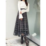 スパンコールレーススカート | MERCURYDUO | 詳細画像17