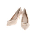 ベージュ | 2WAYビジュー付パンプス | MERCURYDUO