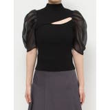 2WAY異素材パフスリーブカットアウトニット | MERCURYDUO | 詳細画像30