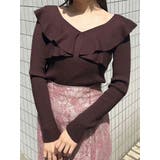 2WAYフォールドラッフルロングスリーブニット | MERCURYDUO | 詳細画像35 