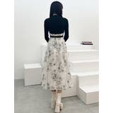 フラワードッキングコルセットワンピース | MERCURYDUO | 詳細画像30