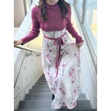 フラワードッキングコルセットワンピース | MERCURYDUO | 詳細画像42