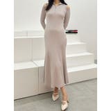 ベビーピンク | ZIPマーメイドニットワンピース | MERCURYDUO