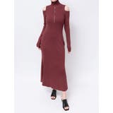 ボルドー | ZIPマーメイドニットワンピース | MERCURYDUO