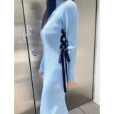 サイドレースアップニットワンピース | MERCURYDUO | 詳細画像21 