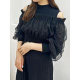 異素材ドッキングオフショルニットワンピース | MERCURYDUO | 詳細画像19 