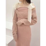 2WAYショルダーリボンマーメイドニットワンピース | MERCURYDUO | 詳細画像16 