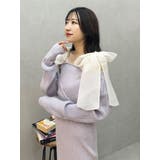 2WAYショルダーリボンマーメイドニットワンピース | MERCURYDUO | 詳細画像8 