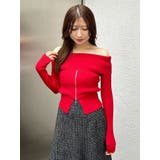 2WAYオフショルZIPロングスリーブニット | MERCURYDUO | 詳細画像14