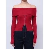 2WAYオフショルZIPロングスリーブニット | MERCURYDUO | 詳細画像16