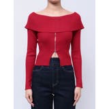 2WAYオフショルZIPロングスリーブニット | MERCURYDUO | 詳細画像23