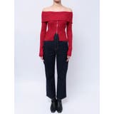 2WAYオフショルZIPロングスリーブニット | MERCURYDUO | 詳細画像24