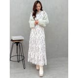 花柄プリーツティアードワンピース | MERCURYDUO | 詳細画像11