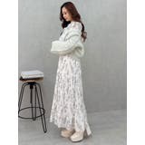 花柄プリーツティアードワンピース | MERCURYDUO | 詳細画像12