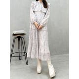 花柄プリーツティアードワンピース | MERCURYDUO | 詳細画像16