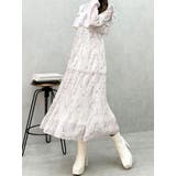 花柄プリーツティアードワンピース | MERCURYDUO | 詳細画像17