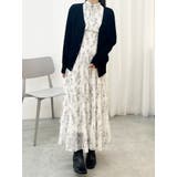 花柄プリーツティアードワンピース | MERCURYDUO | 詳細画像18