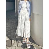 花柄プリーツティアードワンピース | MERCURYDUO | 詳細画像24