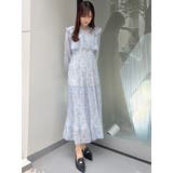 花柄プリーツティアードワンピース | MERCURYDUO | 詳細画像4