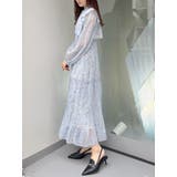 花柄プリーツティアードワンピース | MERCURYDUO | 詳細画像5