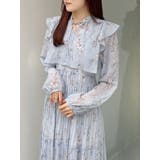 花柄プリーツティアードワンピース | MERCURYDUO | 詳細画像7