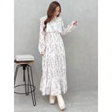 花柄プリーツティアードワンピース | MERCURYDUO | 詳細画像8