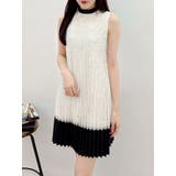 バイカラーレースプリーツミニワンピース | MERCURYDUO | 詳細画像11 