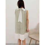 バイカラーレースプリーツミニワンピース | MERCURYDUO | 詳細画像13 