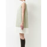 バイカラーレースプリーツミニワンピース | MERCURYDUO | 詳細画像16 