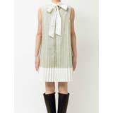 バイカラーレースプリーツミニワンピース | MERCURYDUO | 詳細画像17 