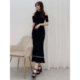 配色クロスリボンニットワンピース | MERCURYDUO | 詳細画像10 