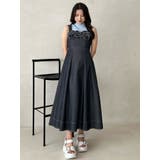 デニムフラワーモチーフジャンスカ | MERCURYDUO | 詳細画像3 