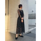 【OUNNOUN】ロゴチュールワンピース | MERCURYDUO | 詳細画像7 
