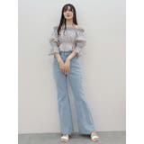 2WAYオフショル五分袖シャーリングブラウス | MERCURYDUO | 詳細画像13 