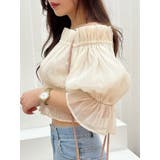 2WAYオフショル五分袖シャーリングブラウス | MERCURYDUO | 詳細画像36 