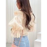 2WAYオフショル五分袖シャーリングブラウス | MERCURYDUO | 詳細画像37 