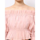 2WAYオフショル五分袖シャーリングブラウス | MERCURYDUO | 詳細画像44 