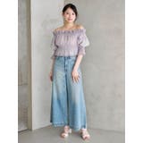 2WAYオフショル五分袖シャーリングブラウス | MERCURYDUO | 詳細画像7 