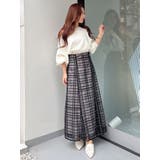 オリジナルチュールチェックフレアスカート | MERCURYDUO | 詳細画像16 