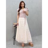 オリジナルチュールチェックフレアスカート | MERCURYDUO | 詳細画像3 