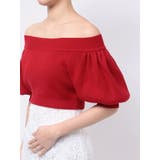 クロップドオフショルダーニット | MERCURYDUO | 詳細画像16 